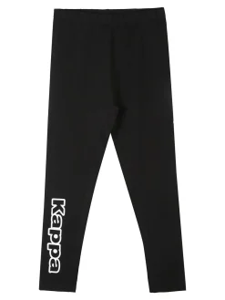 Kappa Leggings sportivo da ragazza con logo - bianco