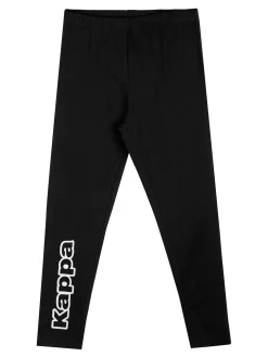 Kappa Leggings sportivo da ragazza con logo sul fondo