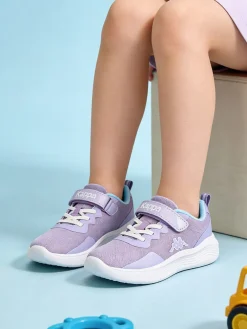 Kappa LOGO KOFY Sneakers sportive da ragazza in mesh con chiusura a strappo - lilla
