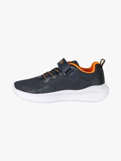 Kappa LOGO KOFY Sneakers sportive da ragazzo in mesh con chiusura a strappo - blu scuro