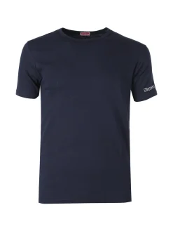 Kappa Maglia manica corta da uomo in caldo cotone - blu scuro