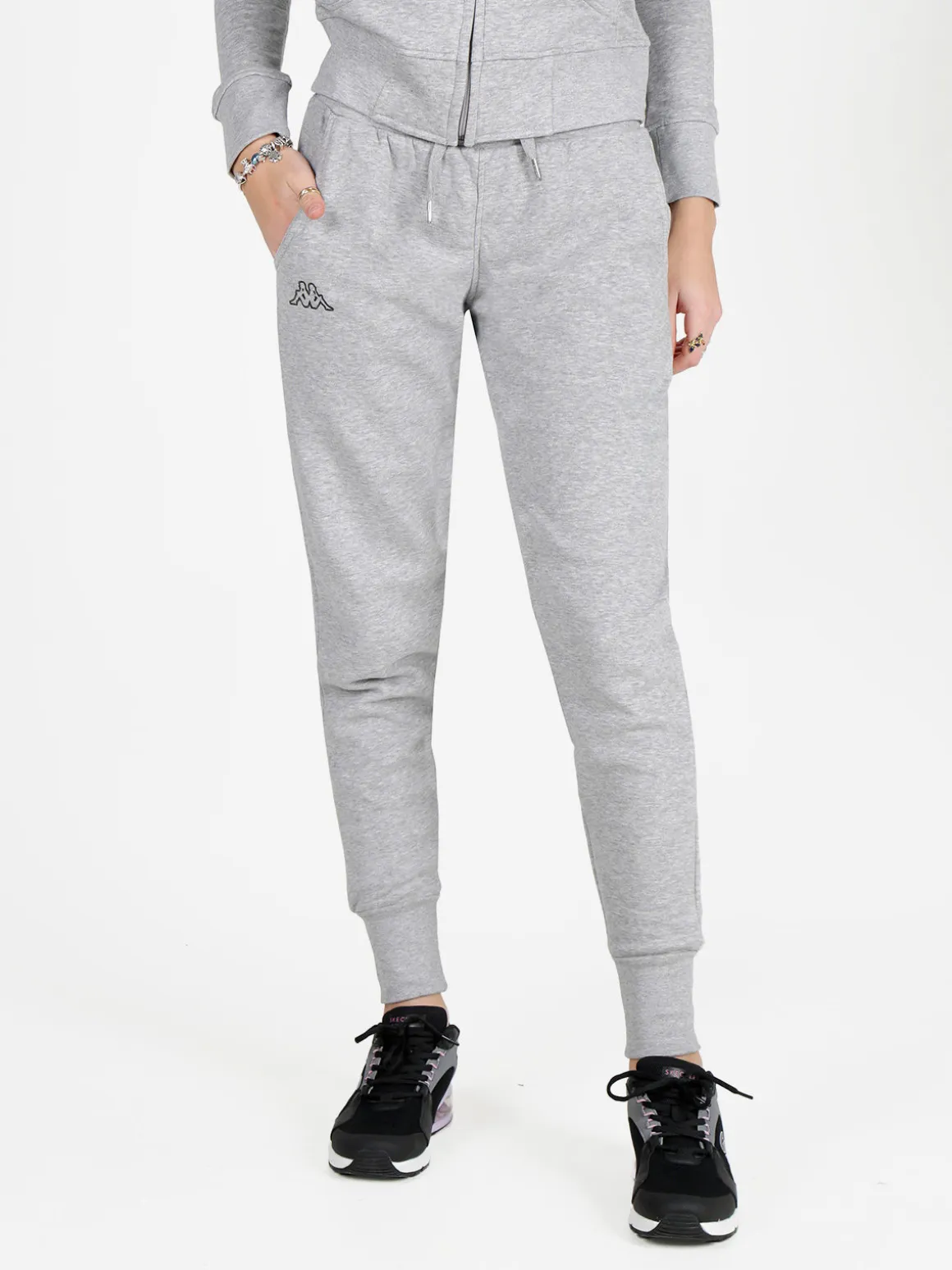 Kappa Pantaloni sportivi da donna con interno felpato e polsini