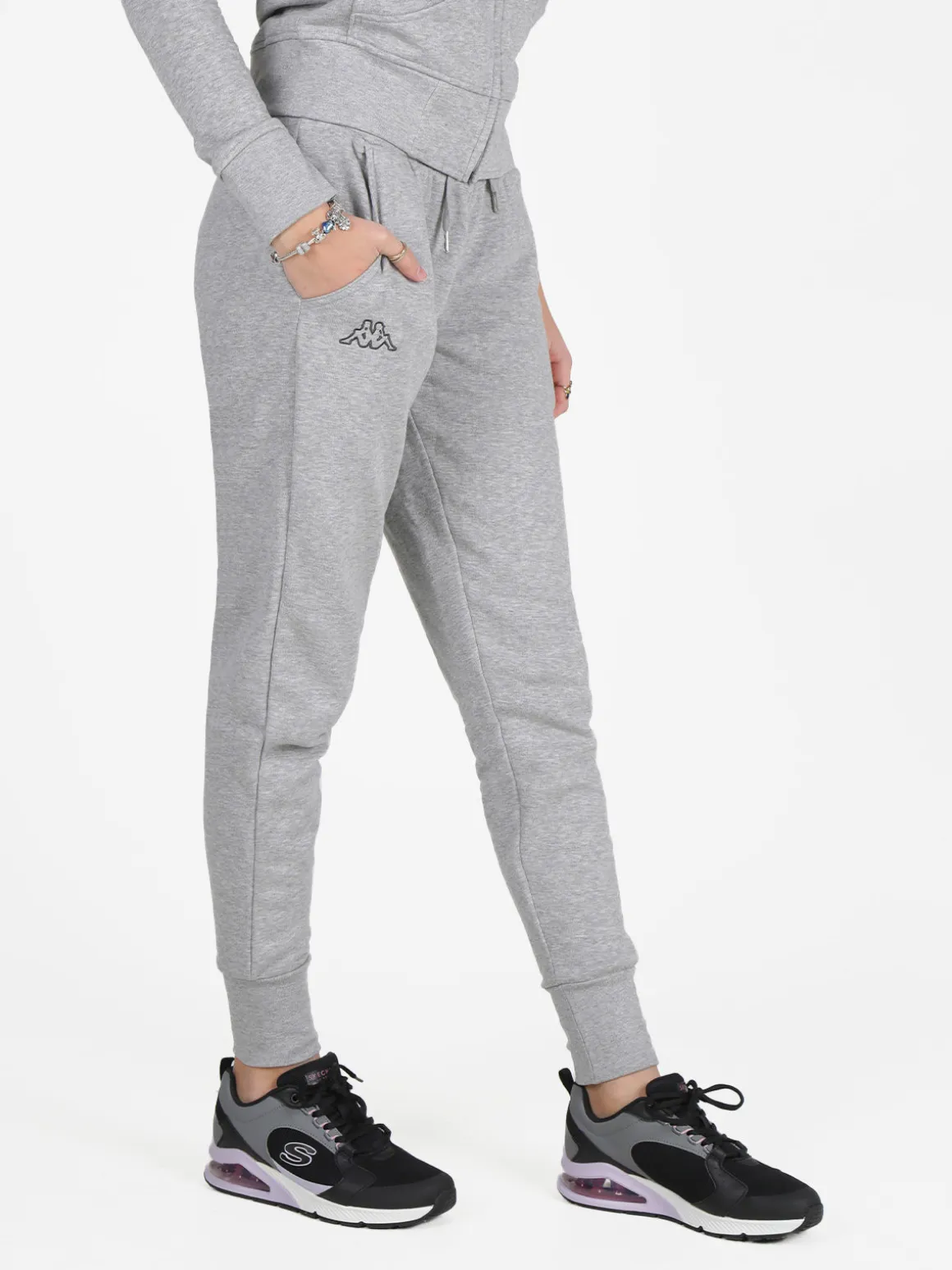 Kappa Pantaloni sportivi da donna con interno felpato e polsini