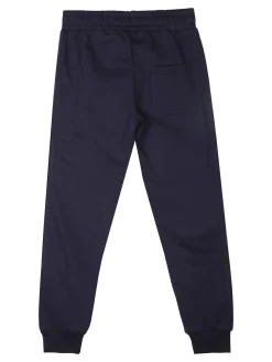 Kappa Pantaloni tuta da bambino con polsini e interno caldo cotone - blu scuro