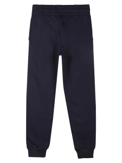 Kappa Pantaloni tuta da ragazzo con polsini e interno caldo cotone - blu scuro