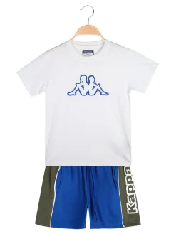 Kappa Pigiama corto da ragazzo in cotone con logo