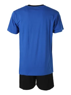 Kappa Pigiama corto da uomo in cotone - blu