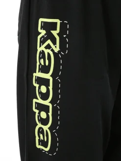 Kappa Pigiama lungo da uomo in cotone con logo - grigio scuro