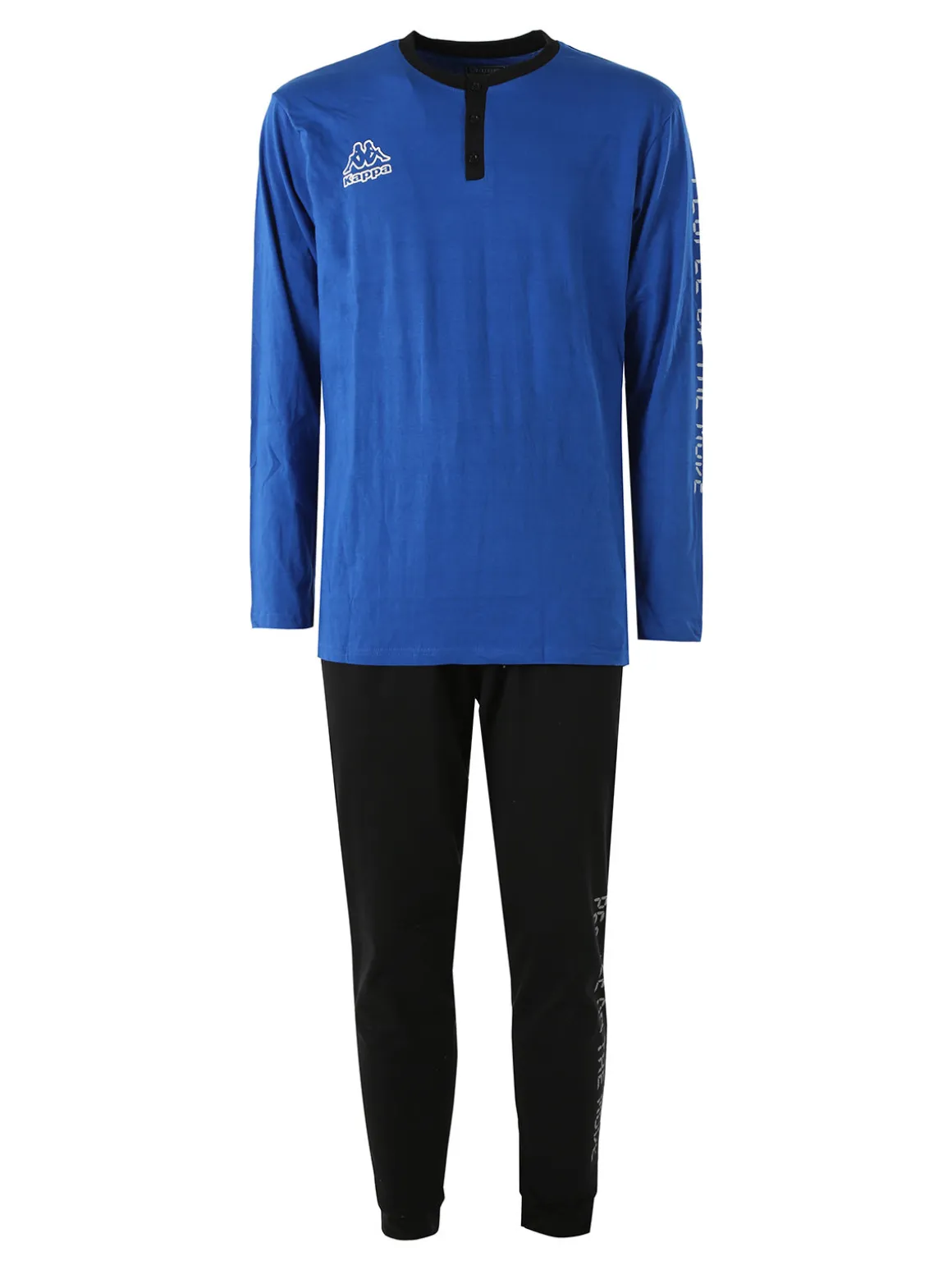 Kappa Pigiama lungo da uomo in cotone - blu