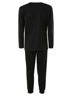 Kappa Pigiama lungo da uomo in cotone - nero