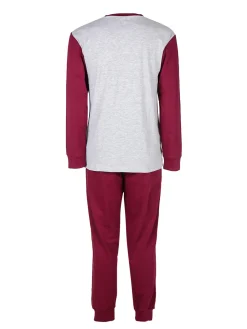 Kappa Pigiama lungo da uomo in cotone interlock