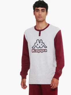 Kappa Pigiama lungo da uomo in cotone interlock