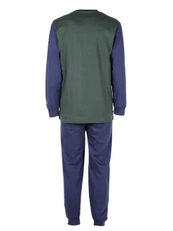 Kappa Pigiama lungo da uomo in cotone interlock