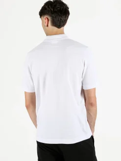 Kappa Polo da uomo a maniche corte in cotone con logo