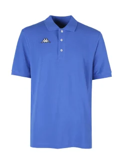 Kappa Polo da uomo a maniche corte in cotone con logo