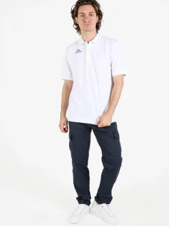 Kappa Polo da uomo in cotone a manica corta con logo
