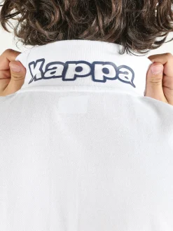 Kappa Polo da uomo in cotone a manica corta con logo