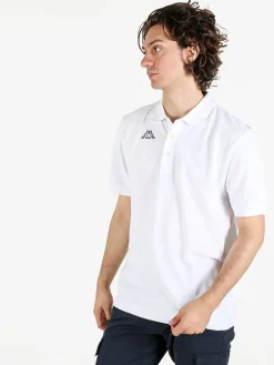Kappa Polo da uomo in cotone a manica corta con logo