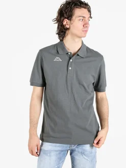 Kappa Polo da uomo in cotone a manica corta con logo
