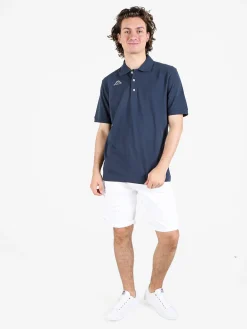 Kappa Polo da uomo in cotone a manica corta con logo