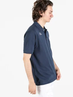 Kappa Polo da uomo in cotone a manica corta con logo