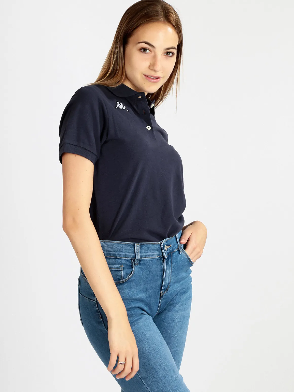 Kappa Polo donna a maniche corte in cotone