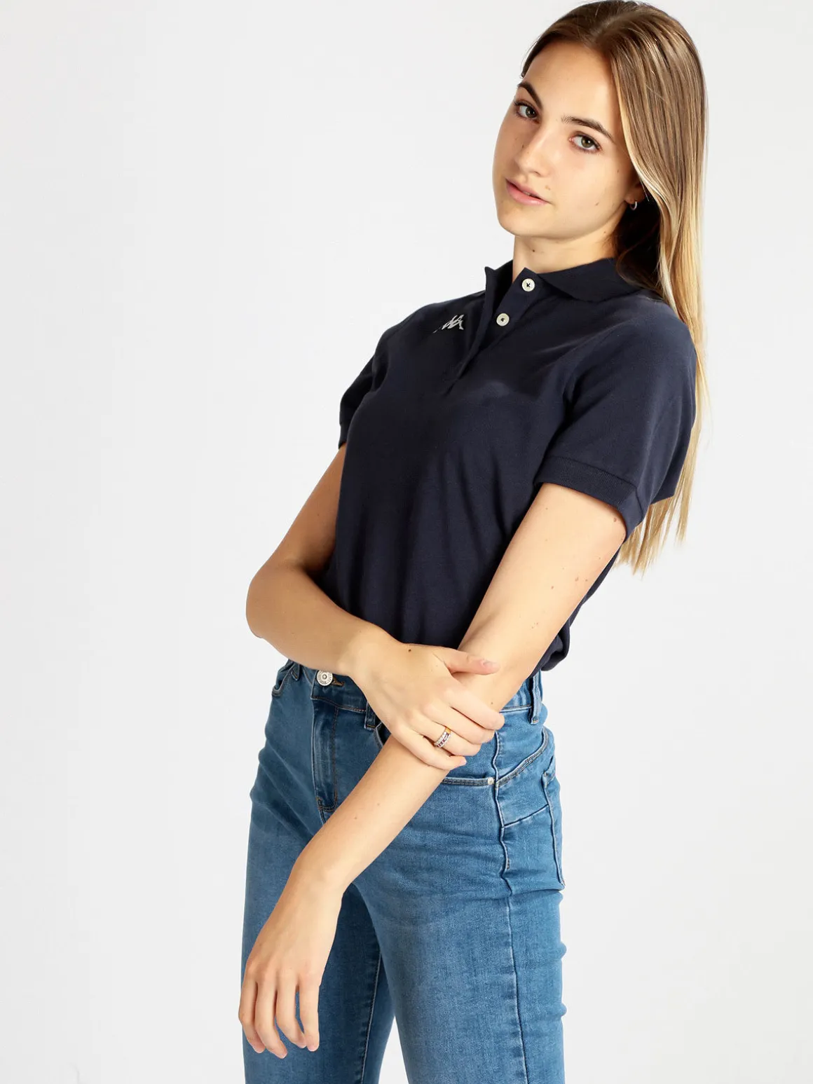 Kappa Polo donna a maniche corte in cotone