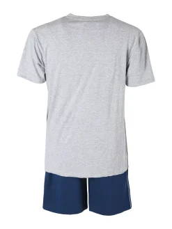 Kappa set corto da uomo in cotone con t-shirt e pantalone in felpa