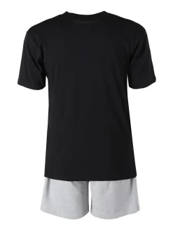 Kappa set corto da uomo in cotone con t-shirt e pantalone in felpa