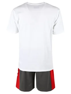 Kappa Set corto da uomo in cotone con t-shirt e bermuda in felpa