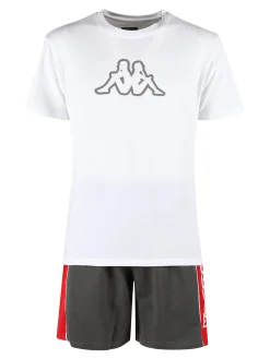 Kappa Set corto da uomo in cotone con t-shirt e bermuda in felpa