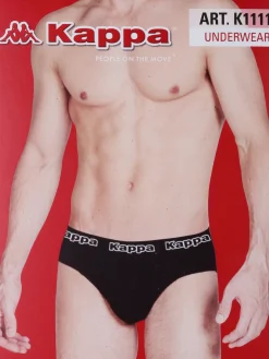 Kappa Slip da uomo in cotone con scritta