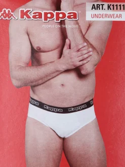 Kappa Slip da uomo in cotone con scritta