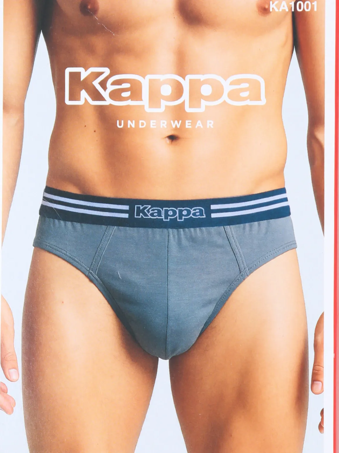 Kappa Slip uomo in cotone elasticizzato - nero