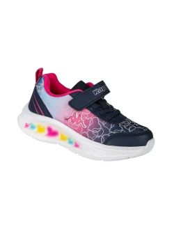 Kappa SPARK Sneakers sportive da ragazza con luci e cinturino a strappo - multicolore