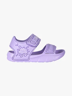 Kappa SPLASH Sandali da bambina in gomma con cinturino a strappo - lilla