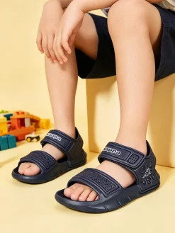 Kappa SPLASH Sandali da ragazzo in gomma con cinturino a strappo - blu scuro