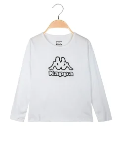 Kappa T-shirt da ragazza a maniche lunghe con logo