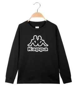 Kappa T-shirt da ragazzo a maniche lunghe con logo