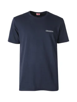 Kappa T-shirt da uomo con logo - blu scuro