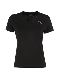 Kappa T-shirt donna in cotone con scollo a V