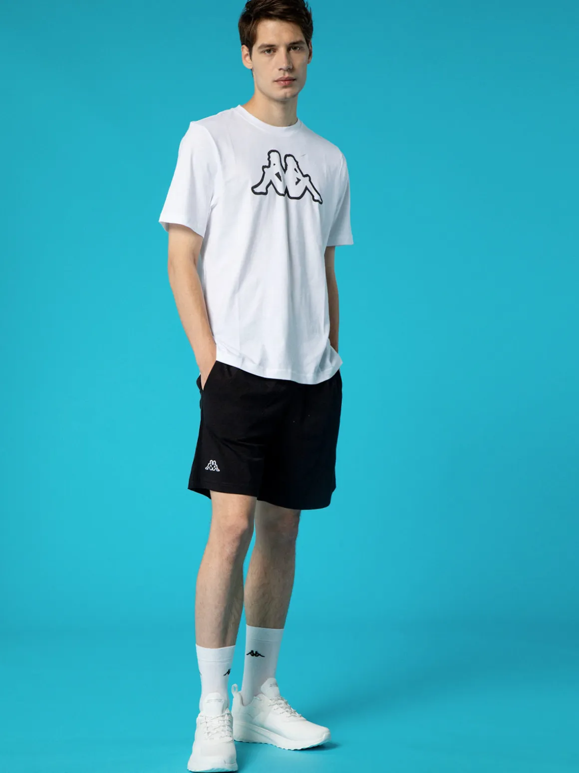 Kappa T-shirt girocollo con stampa disegno