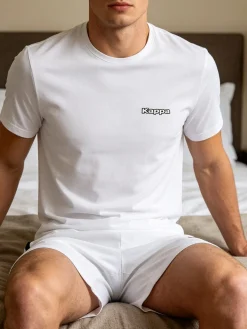 Kappa T-shirt intima uomo girocollo in cotone elastico