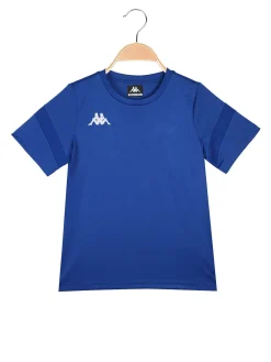 Kappa T-shirt sportiva da ragazzo con logo - blu