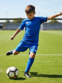Kappa T-shirt sportiva da ragazzo con logo - blu
