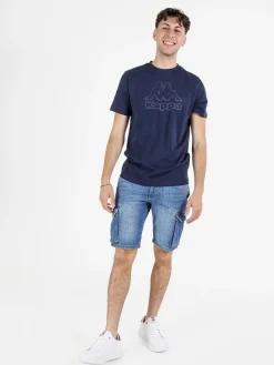 Kappa T-shirt uomo in cotone con logo