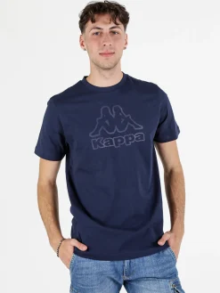 Kappa T-shirt uomo in cotone con logo