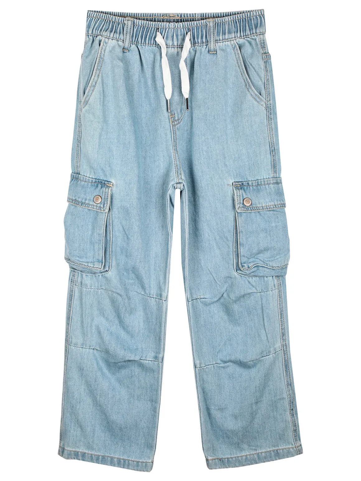Keetop Jeans cargo da ragazzo con coulisse