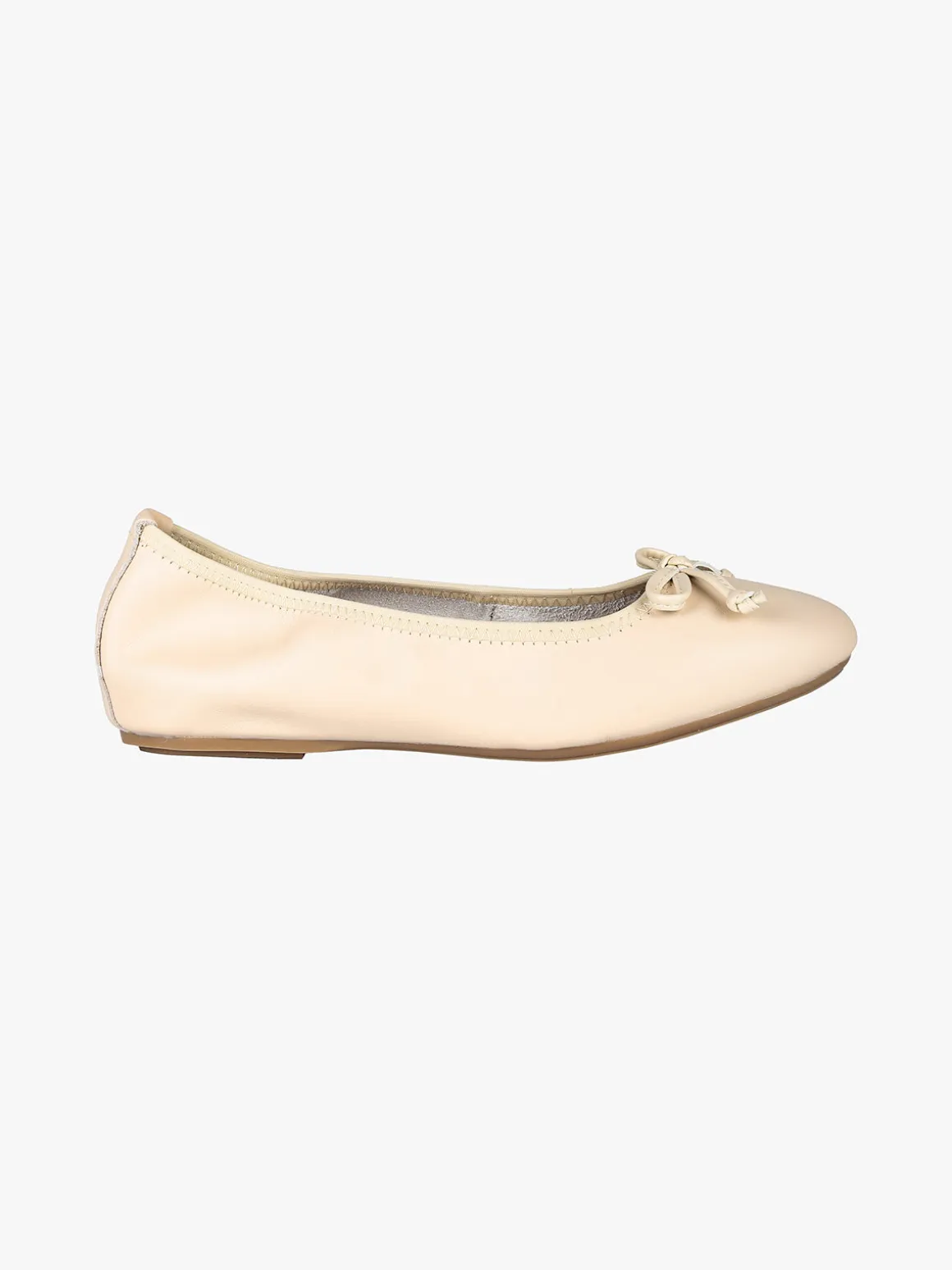Keys Ballerine donna in pelle con fiocchetto