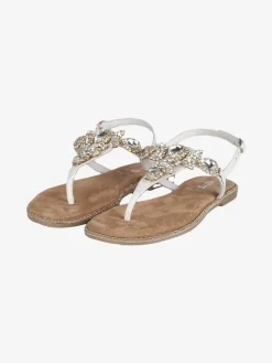 Keys Sandali in pelle con pietre donna